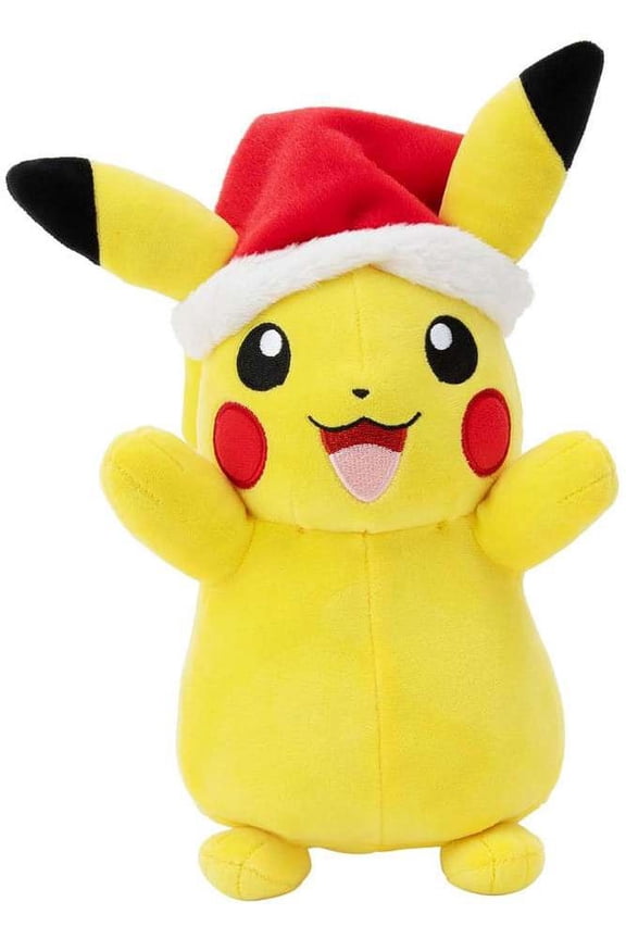 Pokemon 2023 Holiday Pikachu Plush (Santa Hat)