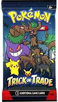 Pokemon 2024 Halloween Trick or Trade BOOster Pack (3 Cards Per Pack (Great for Trick or Treating Hand Outs!)) - Walmart.com Pokemon 2024 Halloween Trick or Trade BOOster Pack (3 Cards Per Pack (Great for Trick or Treating Hand Outs!)) - Walmart.com