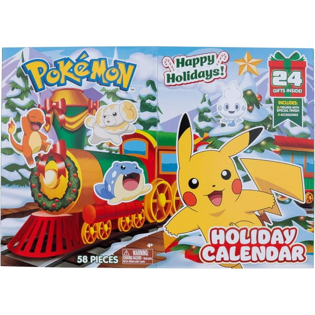 Pokemon 2024 Holiday Advent Calendar with 24 Gifts Christmas Playset