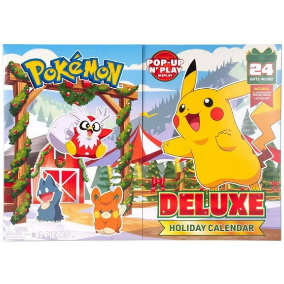Pokemon 2025 Holiday DELUXE Advent Calendar (20 Figures & 4 Accessories)