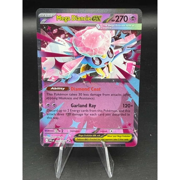 Pokemon 2025 Mega Evolution Phantasmal Flames Mega Diancie EX Holo #041/095