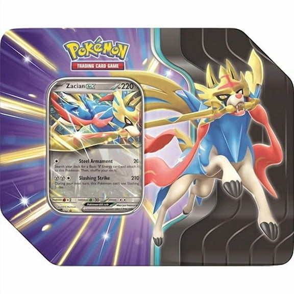 Zacian ex Slashing Legends Scarlet & Violet Pokemon TCG Tin