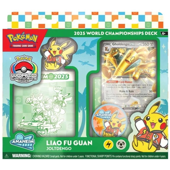 Pokemon 2025 World Championships Joltdengo Deck [60 Cards, Pin & More]