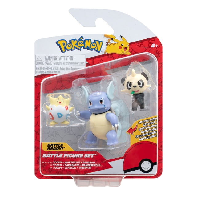 Walmart Exclusive - Pokemon Action Toy 3 Pack: 2 inch Togepi, Pancham ...