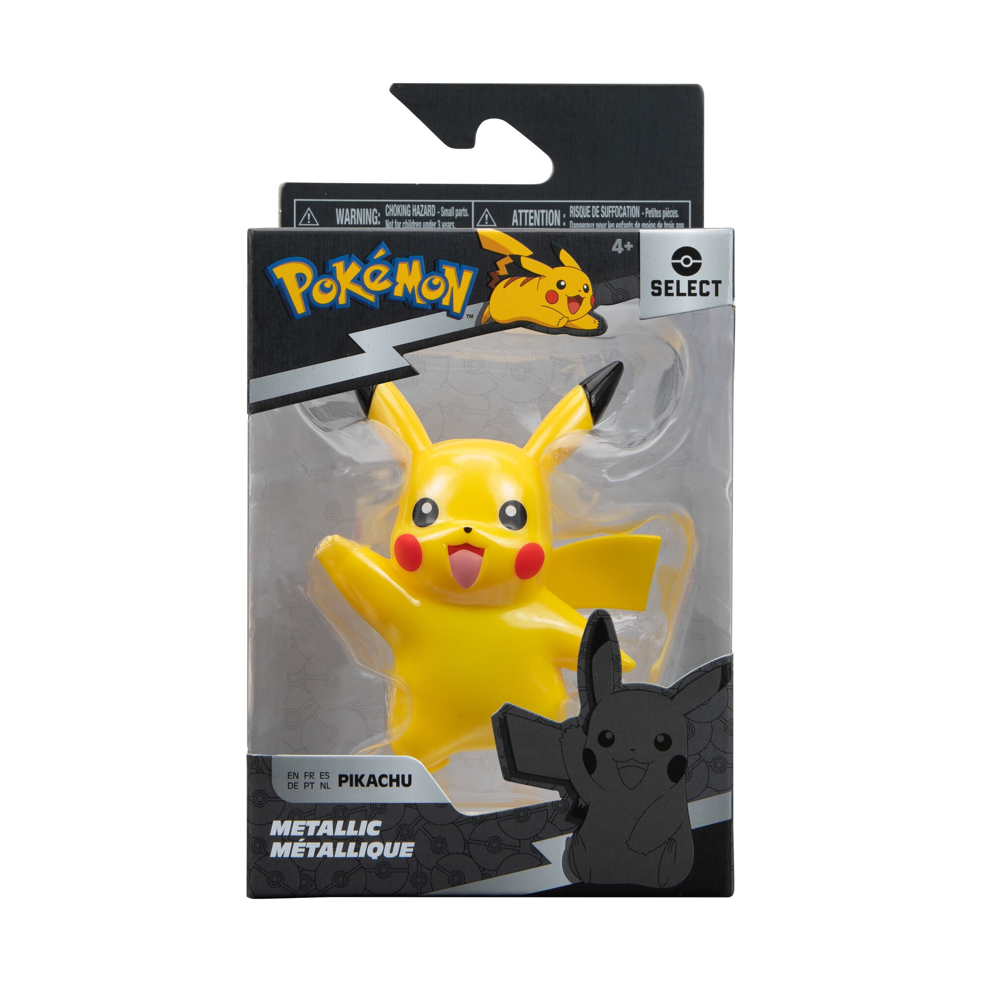 Pokemon Pikachu Select Metallic Battle Figure - 3 inch Metallic Battle Figure with Authentic Details