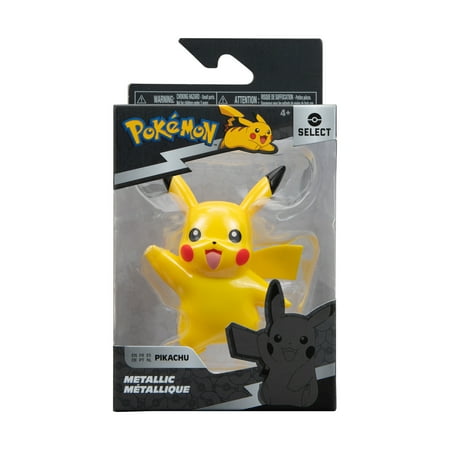 Jazwares - Pokemon Select - 3" Metallic Figure - Pikachu