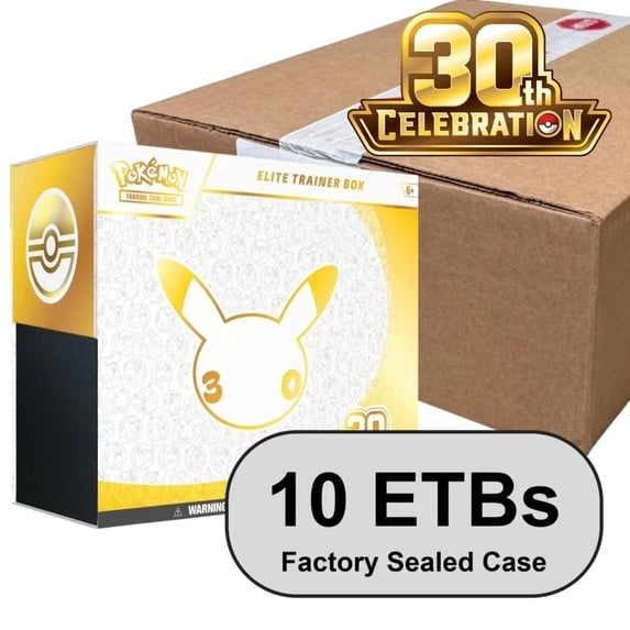 Pokemon Trainer Type Rival Collectible Pokemon 30th Celebration Elite Trainer 10 Box Case ...