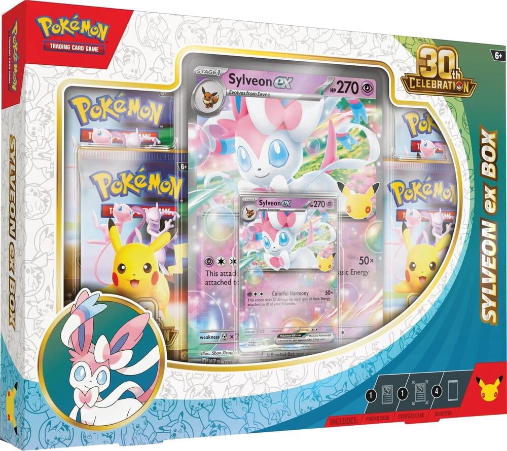 Sylveon Pokemon 30th Celebration Ex Box