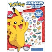 Pokemon 32-page Puffy Sticker Coloring and Activity Book, by Bendon, Paperback