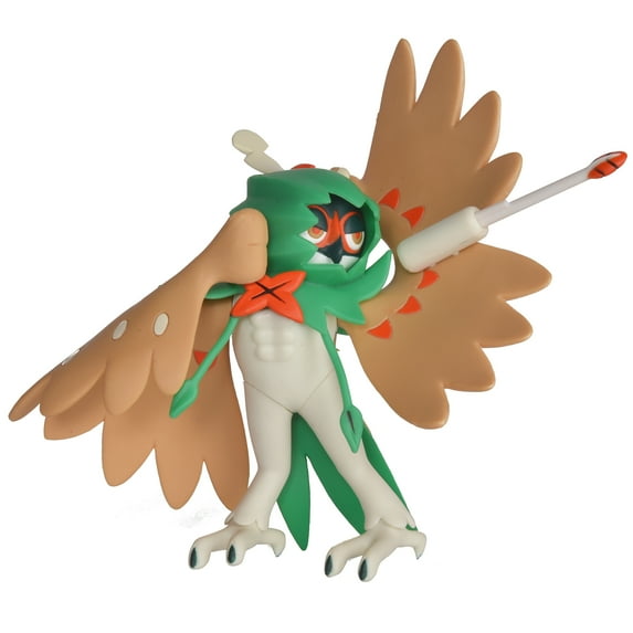 Pokemon 4.5 inches Cartoon Battle Decidueye, Multicolor