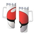 Pokemon 40 Oz Tumbler With Handle And Straw Double Wall Stainless Steel