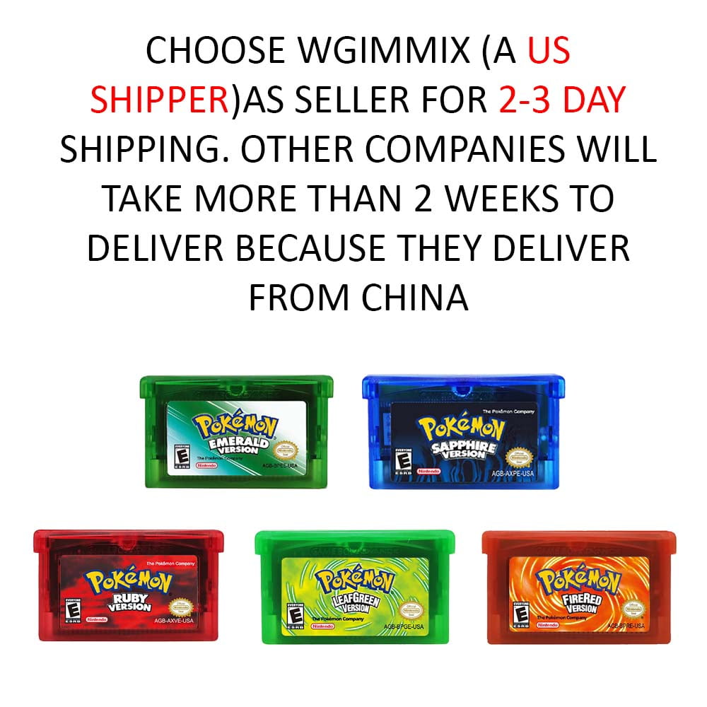 Pokemon 5 Game Bundle (Special) All Colors Emerald Sapphire Pokemon 5 Game Bundle (Special) All Colors Emerald Sapphire