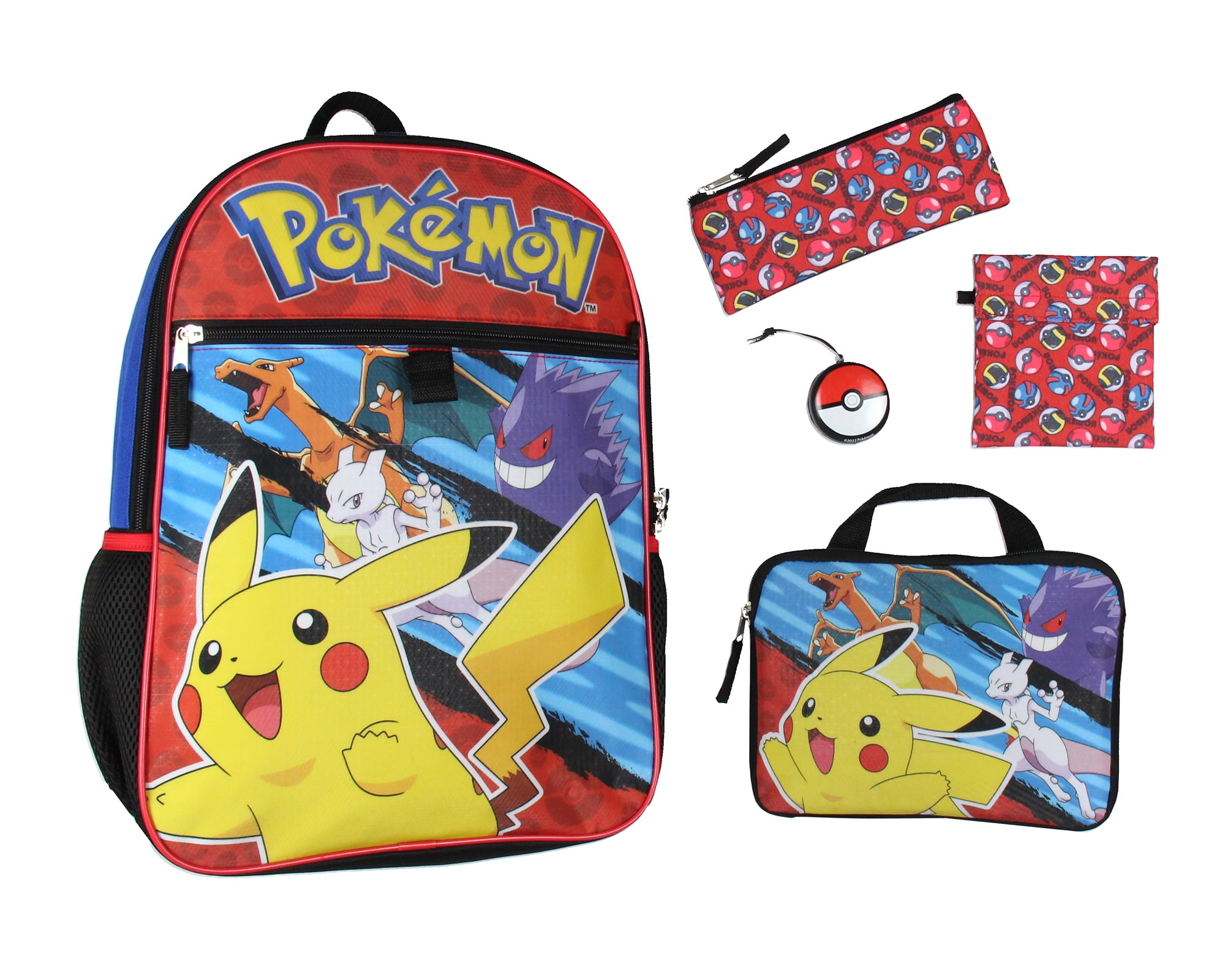 POKEMON CARRYING CASE PLAYSET PORTABLE BACKPACK/5 Pokémon Included