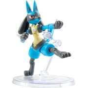 Pokemon 6" Lucario Articulated Battle Figure Toy with Display Stand - Officially Licensed - Collectible Pokemon Gift for Kids and Adults - Ages 4+