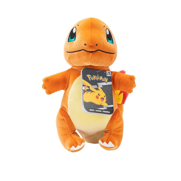 Pokemon 8" Charmander Velvet Plush - Limited Edition Velvet Fabric - Official Pokemon Stuffed Animal - Great Valentines Day Gift for Kids, Girls, Boys and Fans