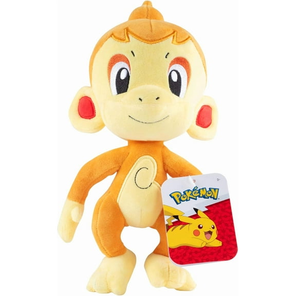 Pokemon 8" Chimchar Plush - Officially Licensed - Diamond & Pearl Starter Figure - Authentic Soft Stuffed Animal Toy - Valentine's Day & Easter Basket Stuffer Gift for Kids, Boys, Girls - 2+
