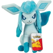 Pokemon 8" Glaceon Plush - Officially Licensed - Eevee Evolution Stuffed Animal Toy - Great Gift for Kids, Boys, Girls Fans