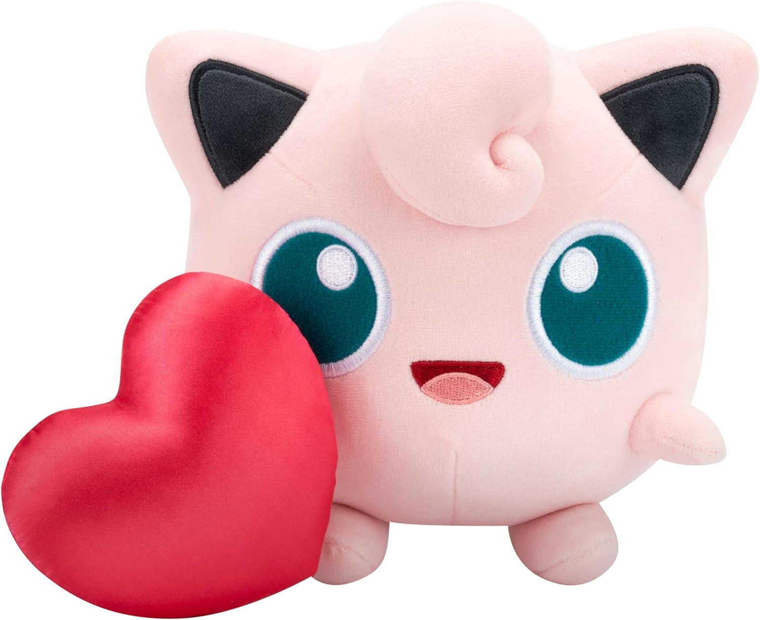 Pokemon 8" Jigglypuff Plush w/Heart Emoji Accessory - 2026 Limited Edition - Officially Licensed - Authentic Soft Stuffed Animal Toy Figure - Gift for Kids, Boys, Girls, Women, Men, Fans