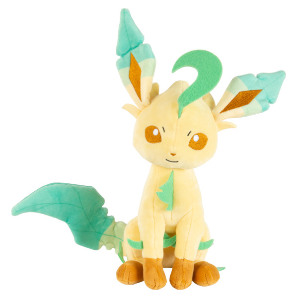 Pokemon 8" Leafeon de Peluche - Licencia Oficial - Figura de Evolución de Eevee - Juguete Suave para Niños, Niñas y Más de 2 Años