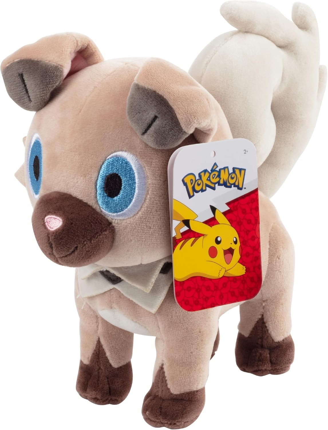 Pokemon 8" Rockruff Plush - Officially Licensed - Generation 7 Sun and Moon Dog Figure - Authentic Soft Stuffed Animal Toy - Easter Basket Stuffer Gift for Kids, Boys, Girls - 2+