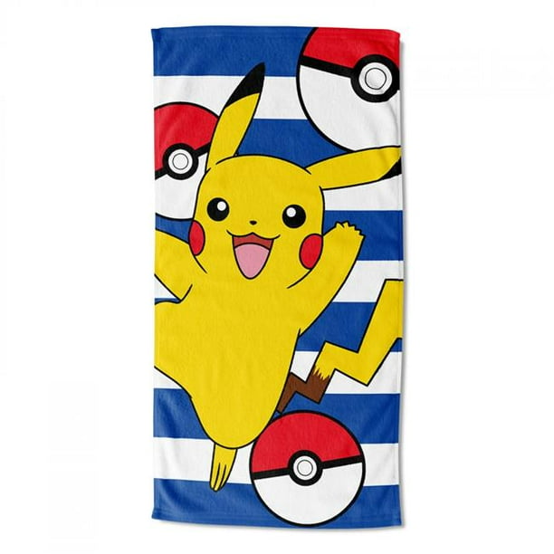 Pokemon 835946 30 x 60 in. Pokemon Beach Pikachu Beach Towel