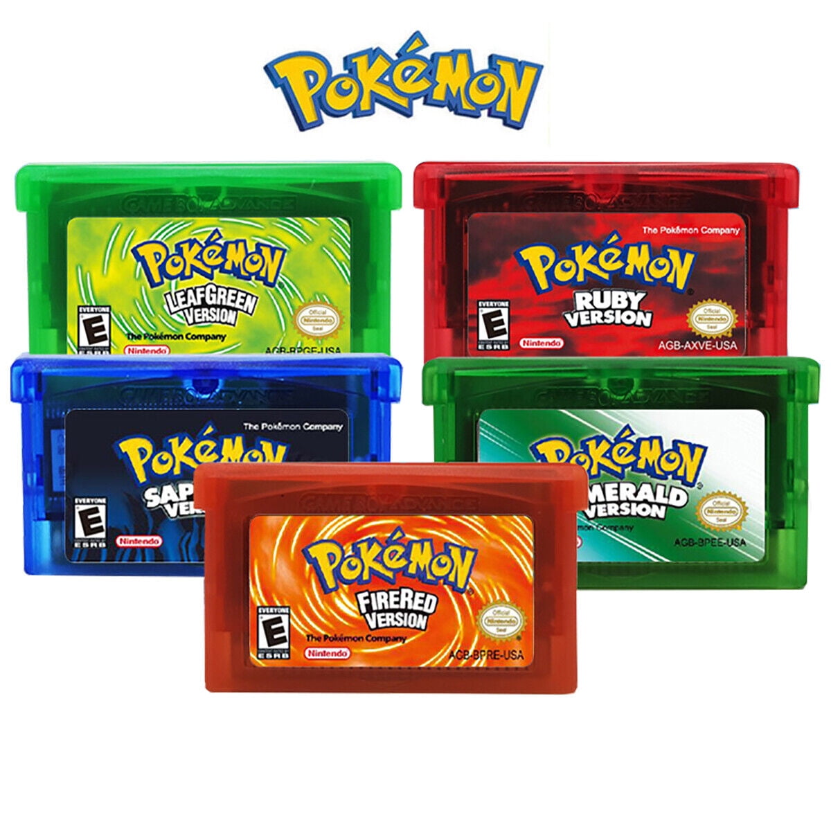 Pokemon Emerald Fire Red Leaf Green Ruby Saphire Edition Gameboy Advance