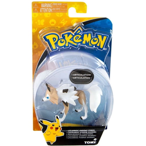 Pokemon Action Pose Lycanroc Mini Figure (Midday Form)