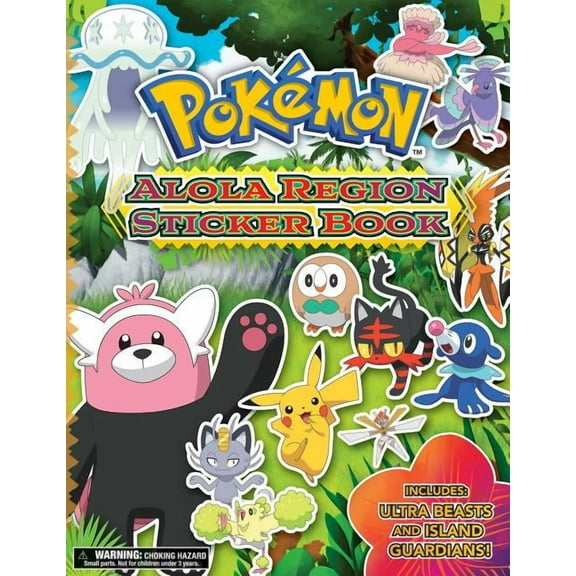 Pokemon Alola Region Sticker Book