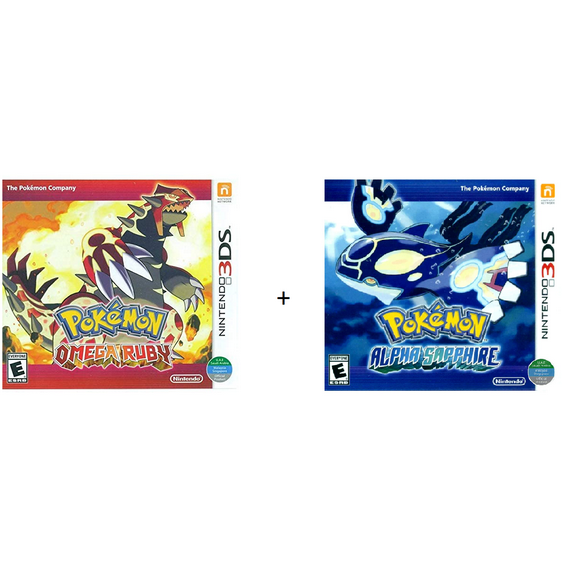 Pokemon Alpha Sapphire + Pokemon Omega Ruby Bundle - Nintendo 3DS