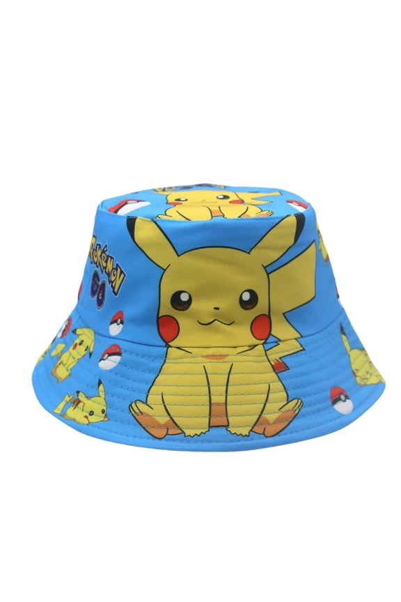 Pokemon Anime Cartoon Bucket Hat - UV Protection Unisex Summer Hat, Outdoor Festival Must