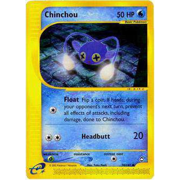 Pokemon Aquapolis Common Chinchou #70