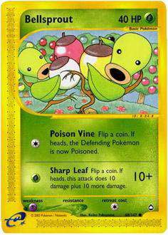 2003 Pokemon Aquapolis # 68 Bellsprout Non Holo PSA 9 Card MINT