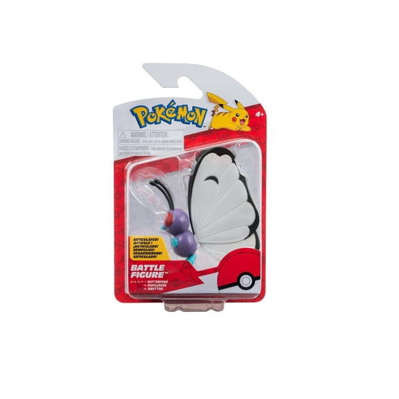 Pokemon Articulated Battle Ready Battle Figure Butterfree for Ages 4+