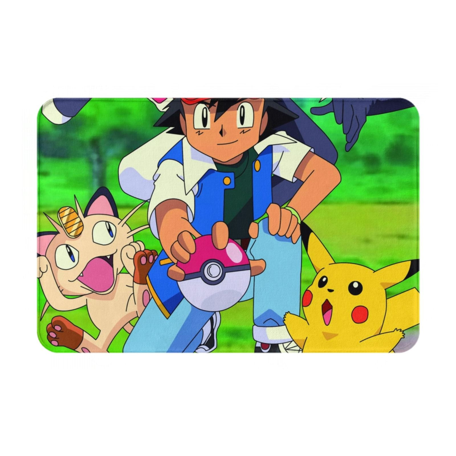 Pokemon And Ash Bath Mat 16x24in,Bathroom Rugs,Kitchen Rugs,Kitchen ...