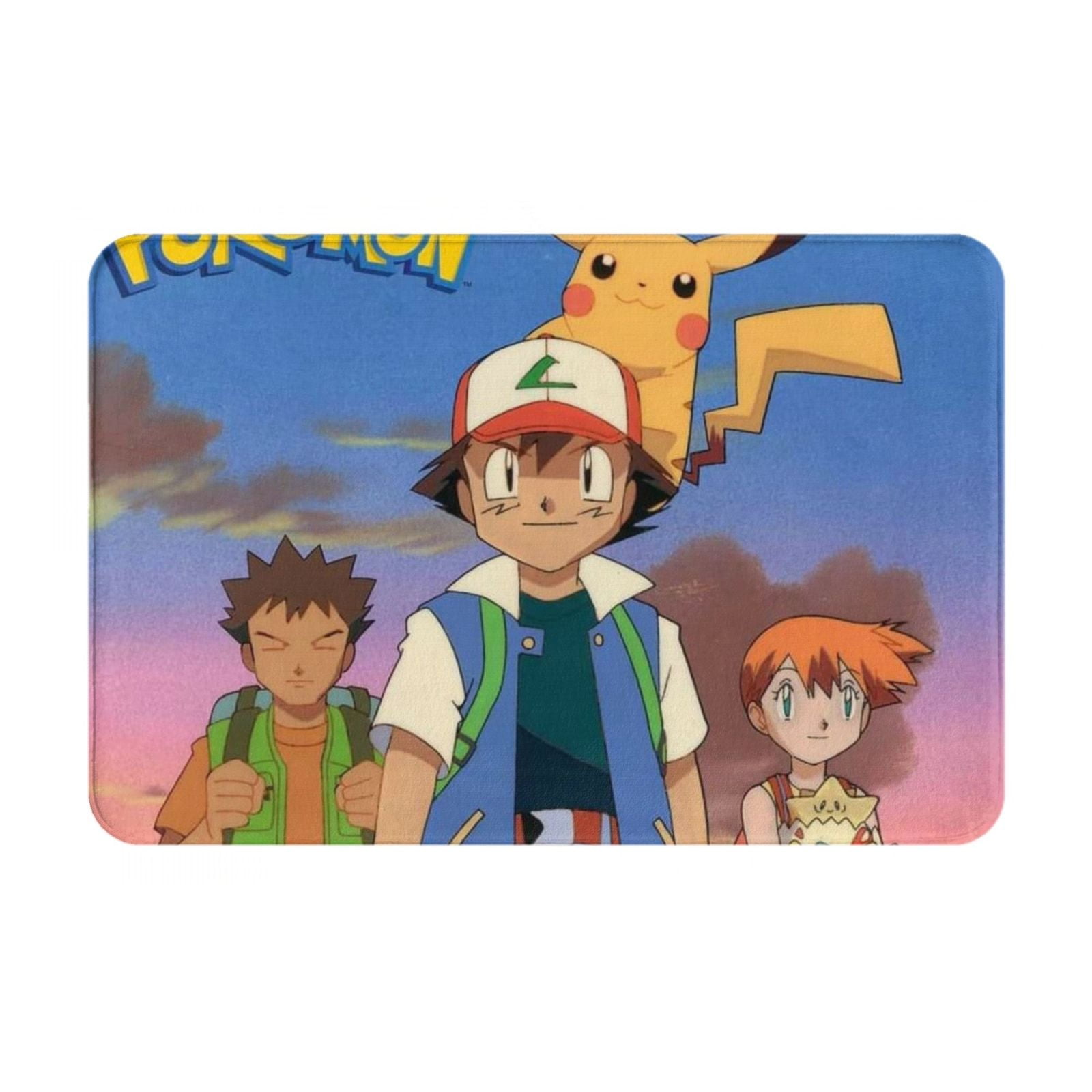 Pokemon And Ash Bath Mat 24x16In,Bathroom Rugs,Christmas Door Mat,Extra ...