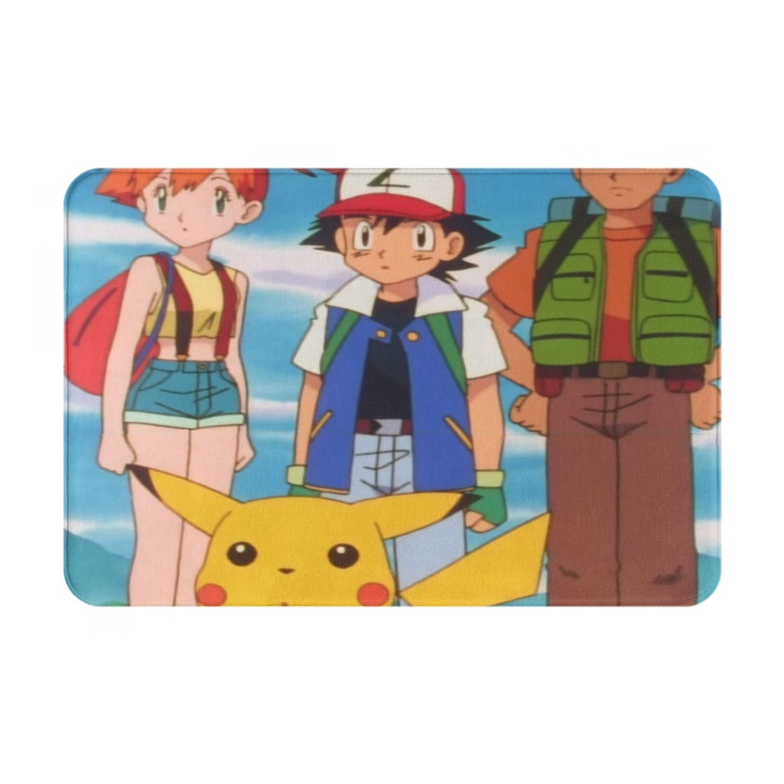 Pokemon And Ash Friends Bath Mat 16x24in,Bathroom Rugs,Kitchen Rugs ...