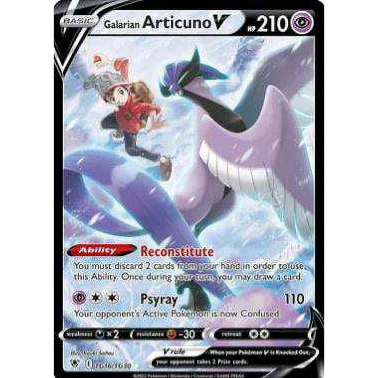 Pokemon Astral Radiance Galarian Articuno V TG16 - Walmart.com Pokemon Astral Radiance Galarian Articuno V TG16 - Walmart.com