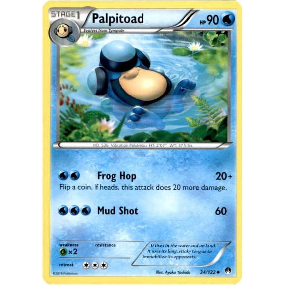 Pokemon BREAKpoint Palpitoad #34