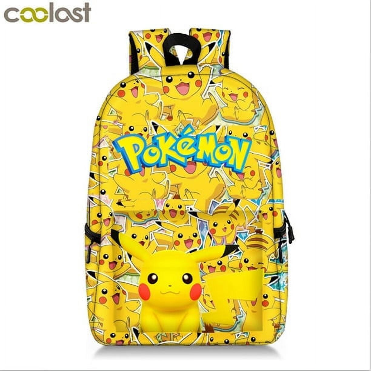 Pokemon Backpack All Characters Pikachu Polyester Student Schoolbag