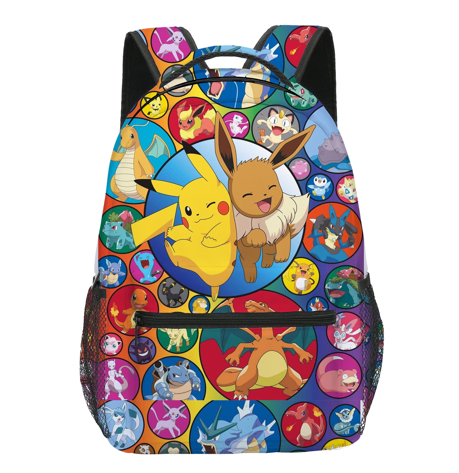 Pokemon Backpack Lightweight Bookbag School Bag For Girls Boys Children 