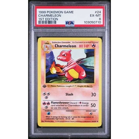 Pokemon Base Set Charmeleon (PSA 6 - First Edition)