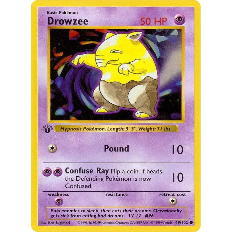 ポケモン 49 Pokemon Base Set Common Drowzee #49 (1st Edition) - Walmart.com