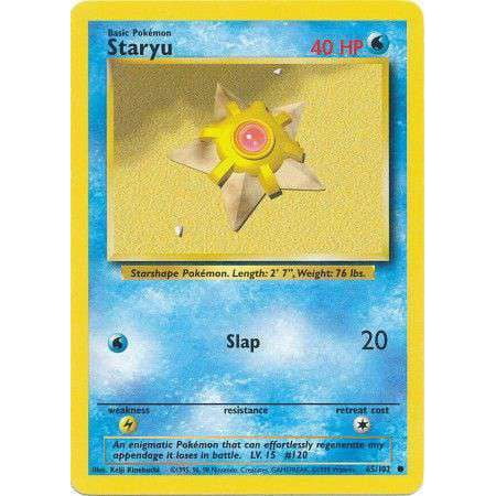 Pokemon Base Set Common Staryu #65