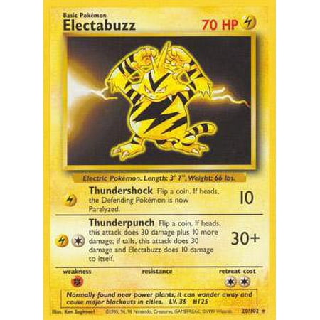 Pokemon Base Set Electabuzz #20