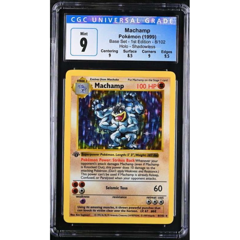 Pokemon Base Set Holo Rare Rare Holo Machamp (1st Edition) #8