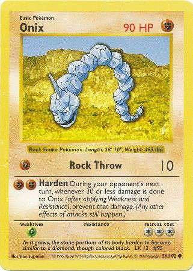 onyx pokemon card Onix Cards Pokémon Hit Points110 HP Form Pokemon Card - Diamond &