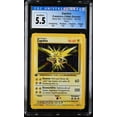 thumbnail image 1 of Pokemon Base Set Rare Holo Zapdos 1st Edition (German) #16 (CGC - Excellent + 5.5 (4091084054)), 1 of 2