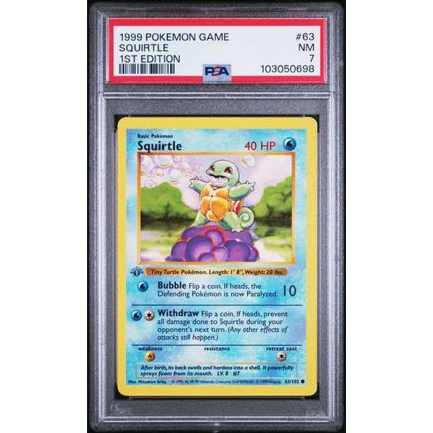 PSA10 ゼニガメ 7 旧裏 マークなし Squirtle Base PSA10 ゼニガメ 7 旧