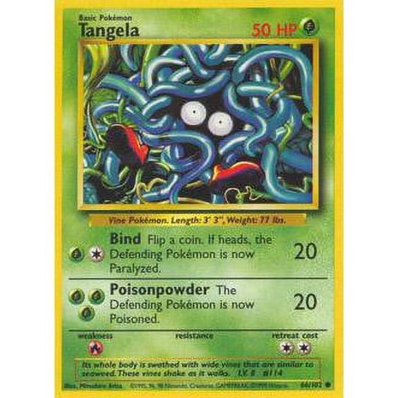 Pokemon Base Set Tangela #66
