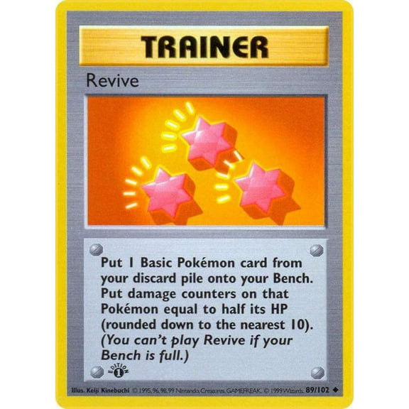 Pokemon Base Set Uncommon Revive #89 (1st Edition)